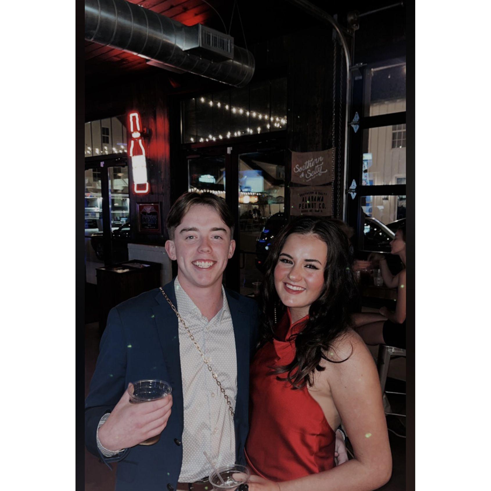 Joked with him that he was going to be my flower boy the first time!