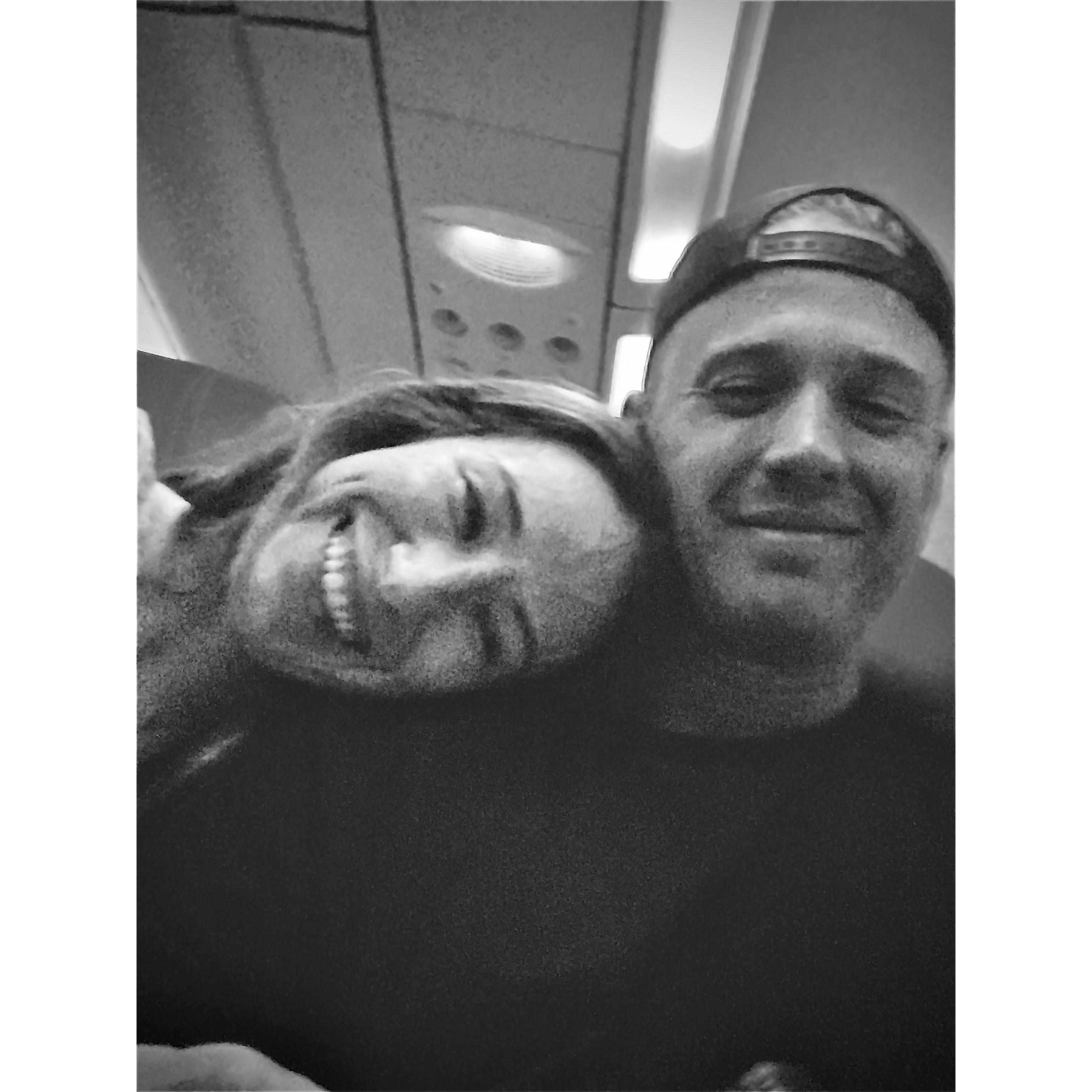 First flight to meet the Chapman family