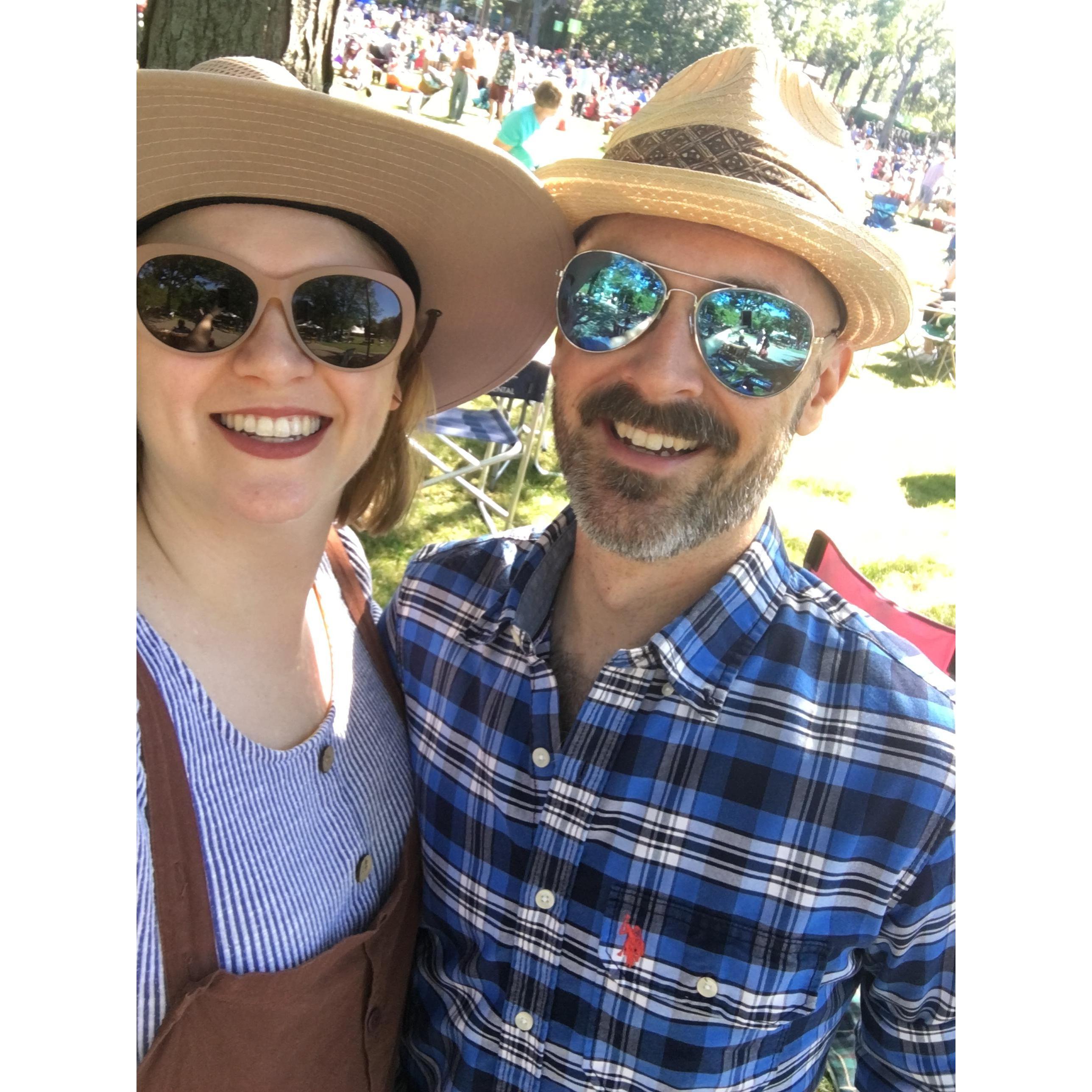Enjoying the Ravinia Festival. August 2021