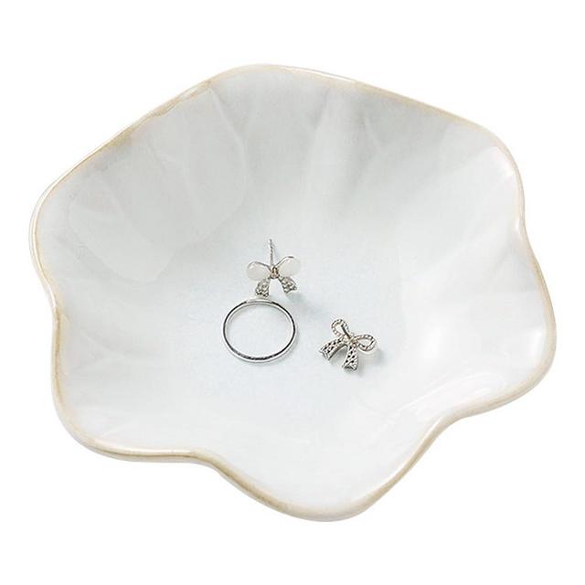 Mecaikru Ring Dish Tray, Jewelry Dish Holder, Key Bowl, Trinket Tray, Earring Holder, Decoration Plate, Gift for Women