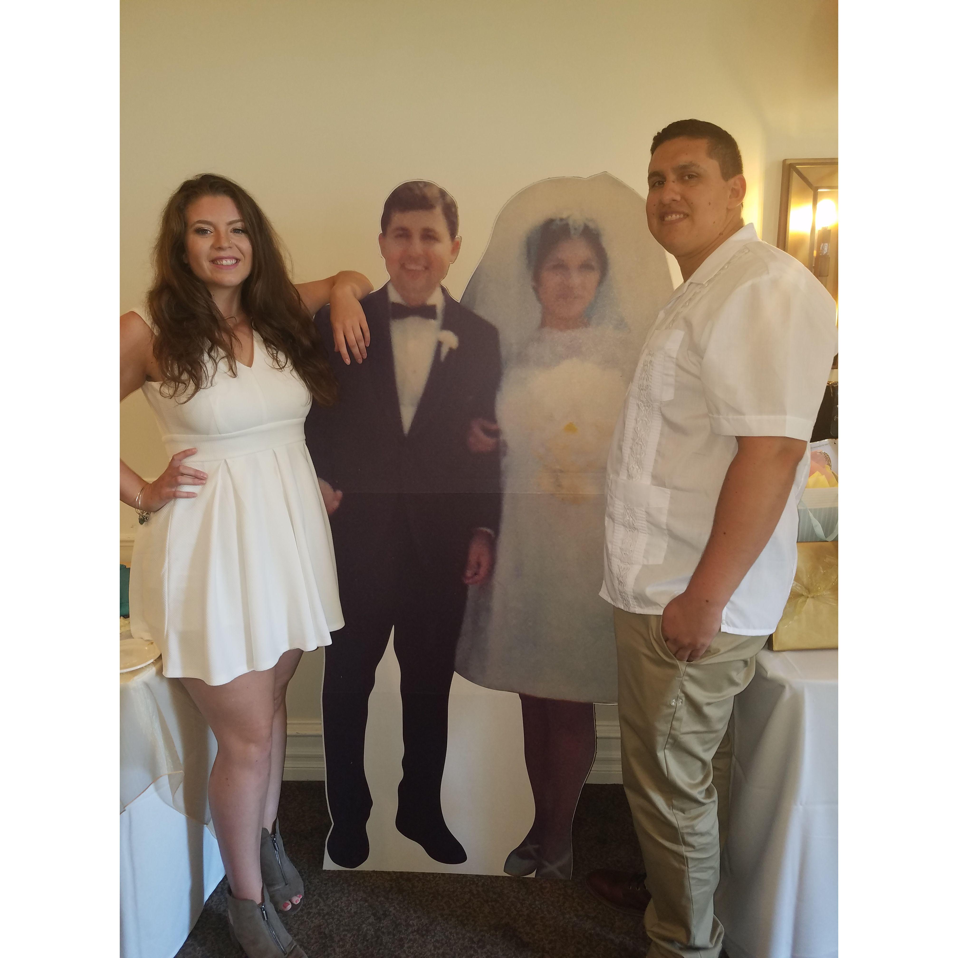 Us at Zach's Nana and Papa's 50th anniversary!