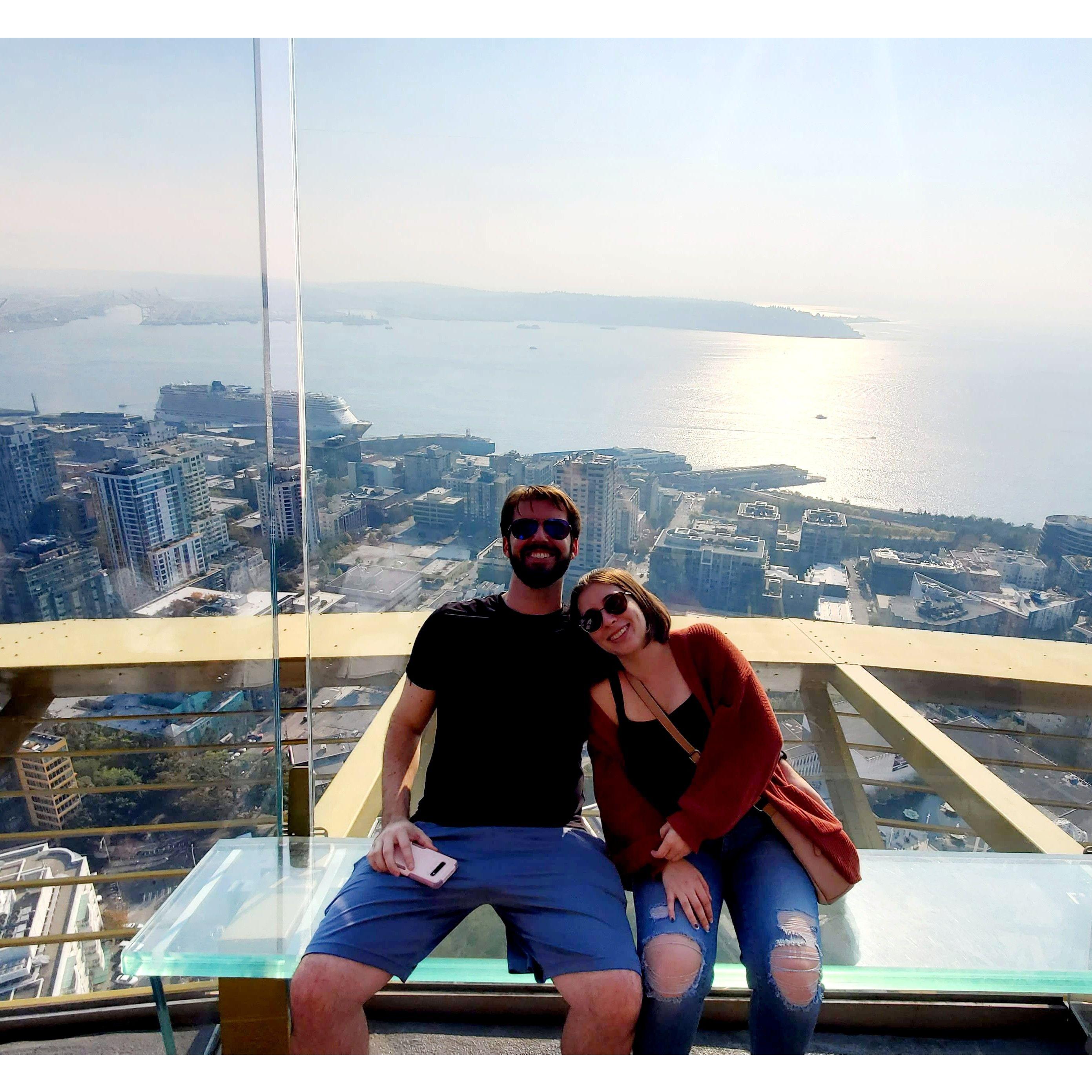 Top of the Space Needle (not pictured are the overpriced drinks they serve at the Space Needle)