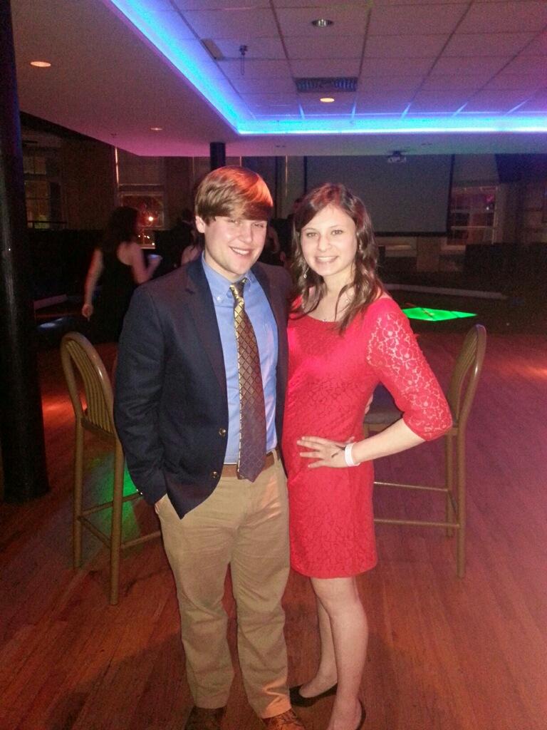 First picture together.

Gamma Phi Beta Date Party: March 5, 2014