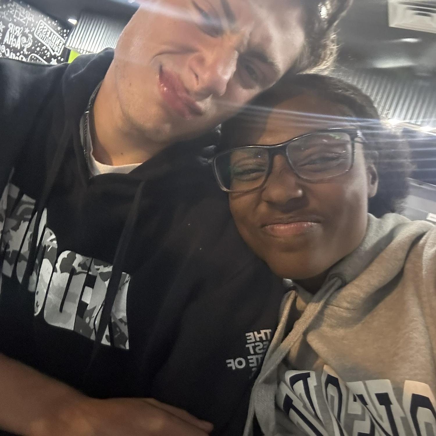 Our first official date at bubbakoo's burritos.