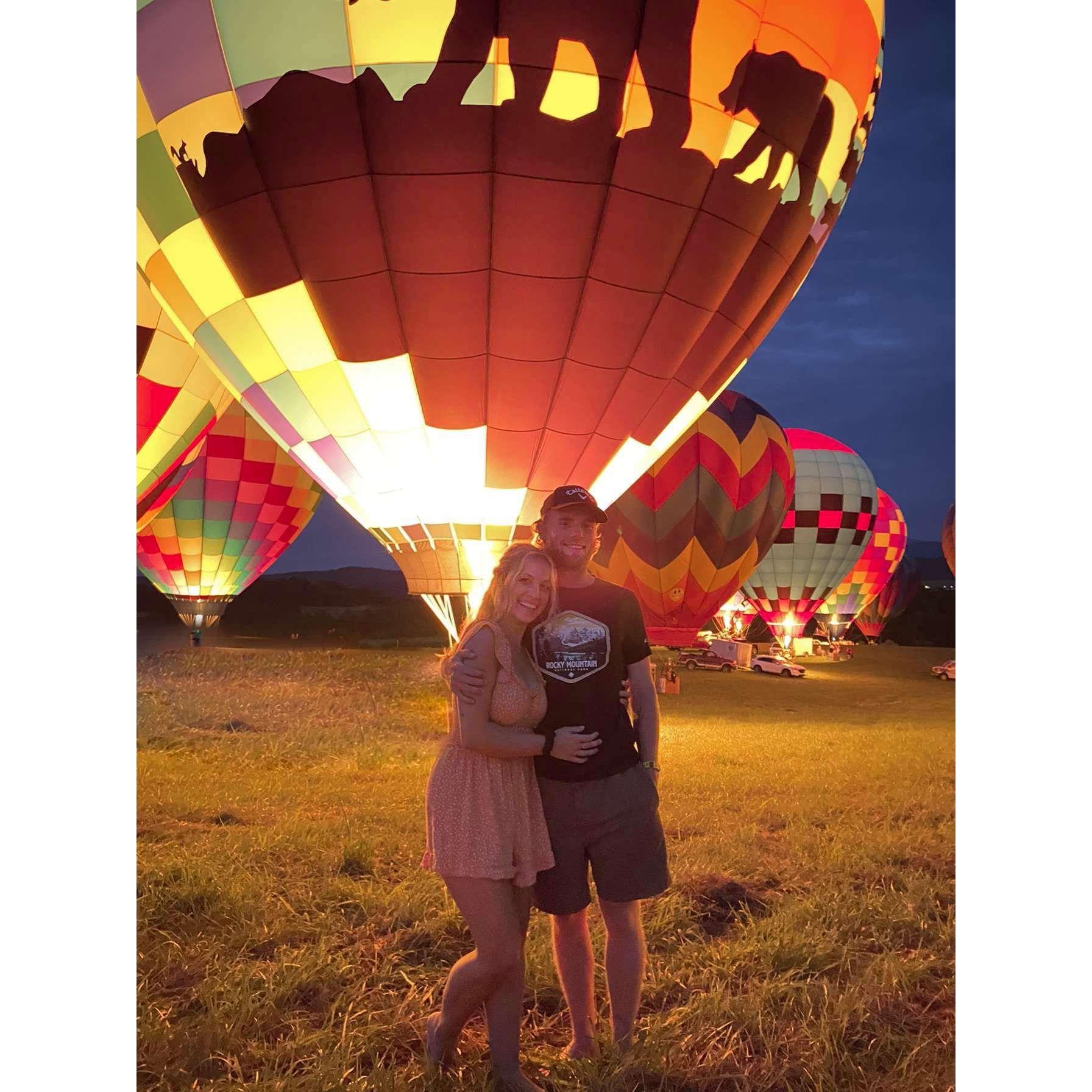 The Hot Air Balloon Festival in Lexington, VA.