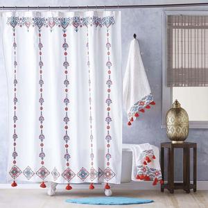 Aloka Coral Shower Curtain
