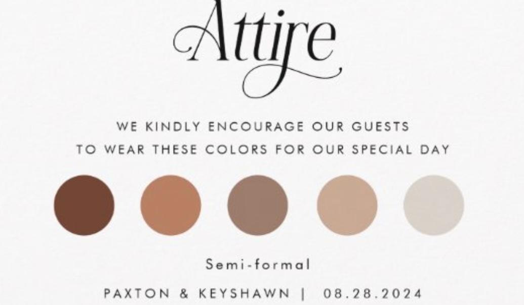 The Wedding Website of Paxton Kidwell and Keyshawn Eagle