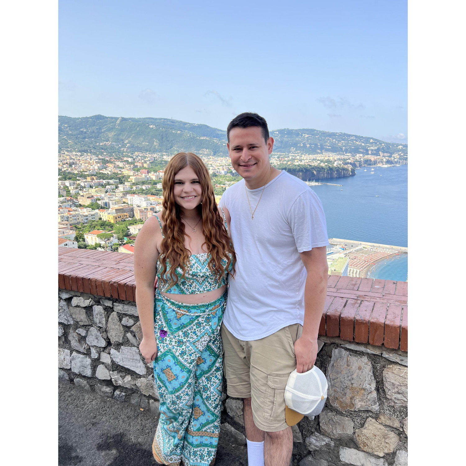 On the Amalfi Coast enjoying the beautiful scenery!