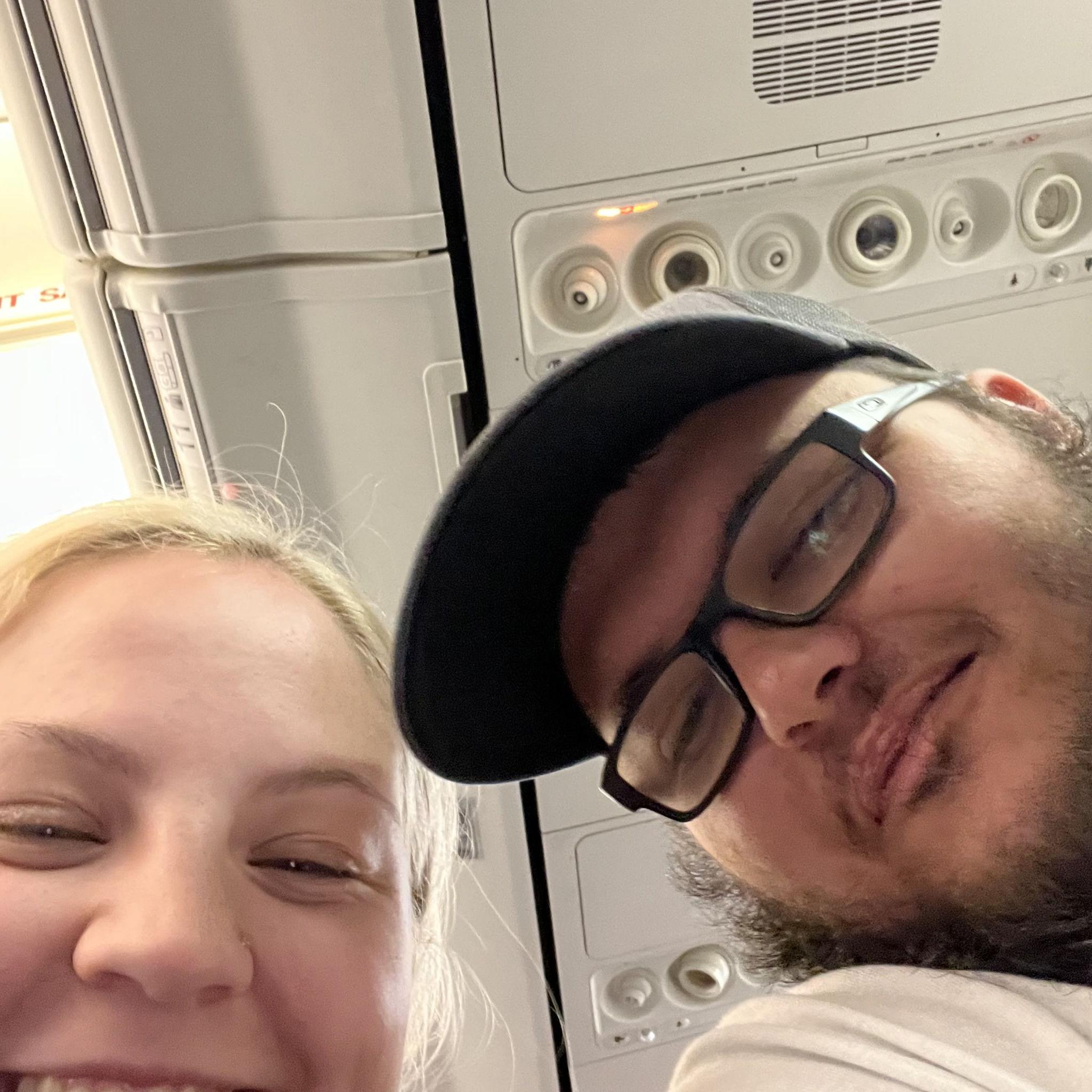 Our first flight together