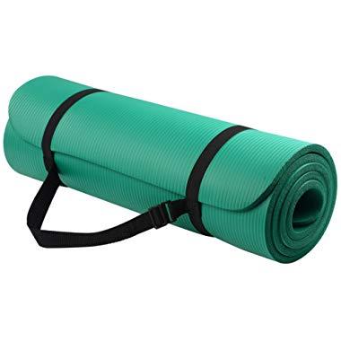 BalanceFrom GoYoga All-Purpose 1/2-Inch Extra Thick High Density Anti-Tear Exercise Yoga Mat with Carrying Strap