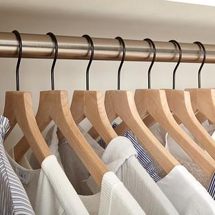 Basic Lotus Wooden Hangers Pkg/6