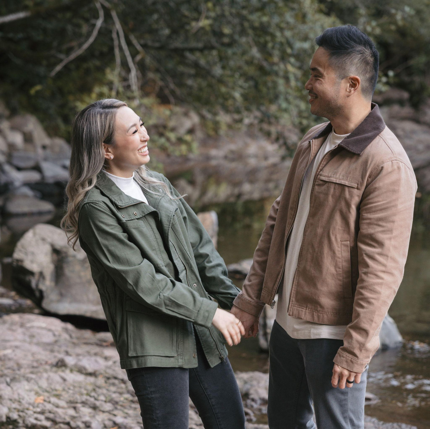 Moulton Falls engagement photo