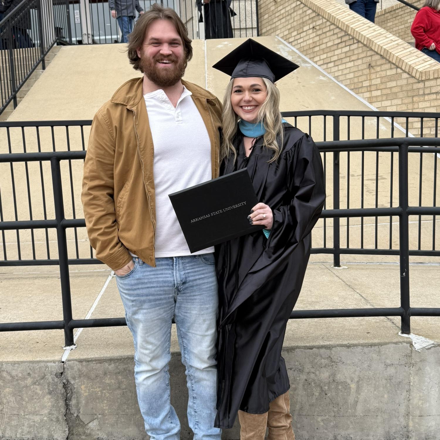 Graduated with my masters and he’s always my biggest supporter and encouraged