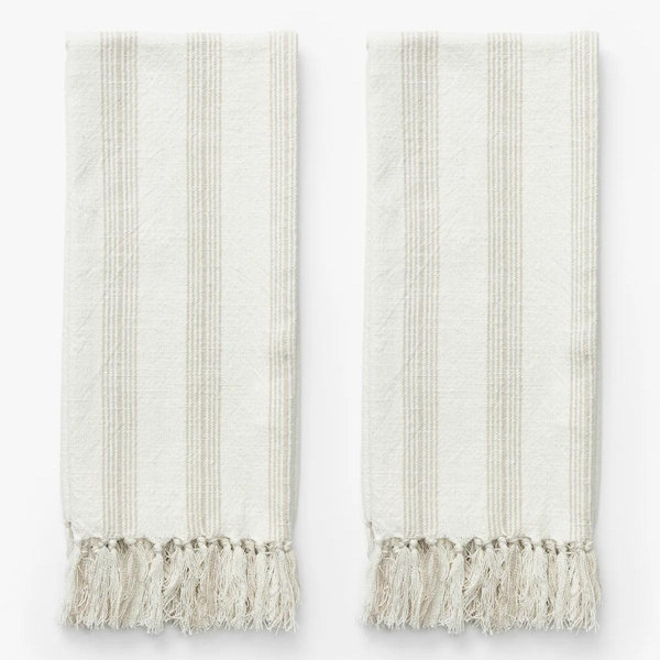 French Stripe Hand Towels (Set of 2)