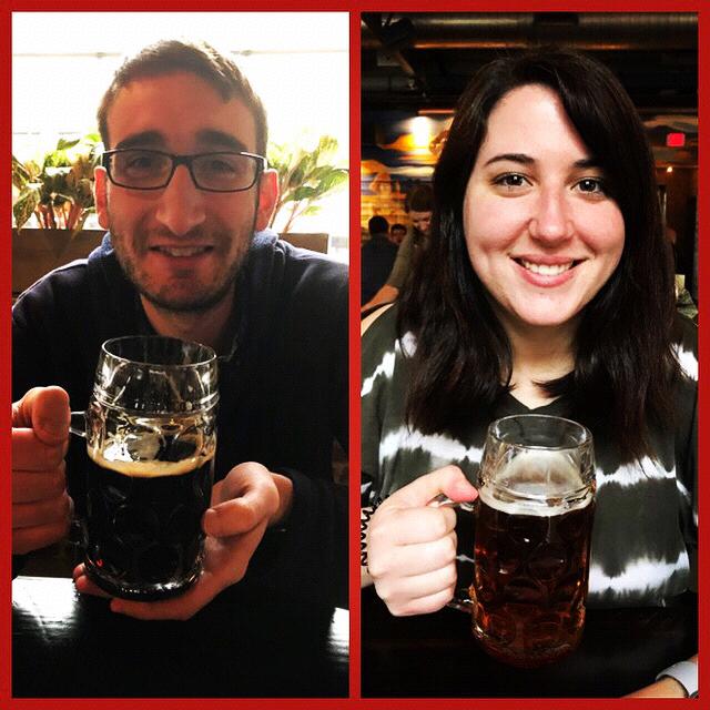 Enjoying some beers after work