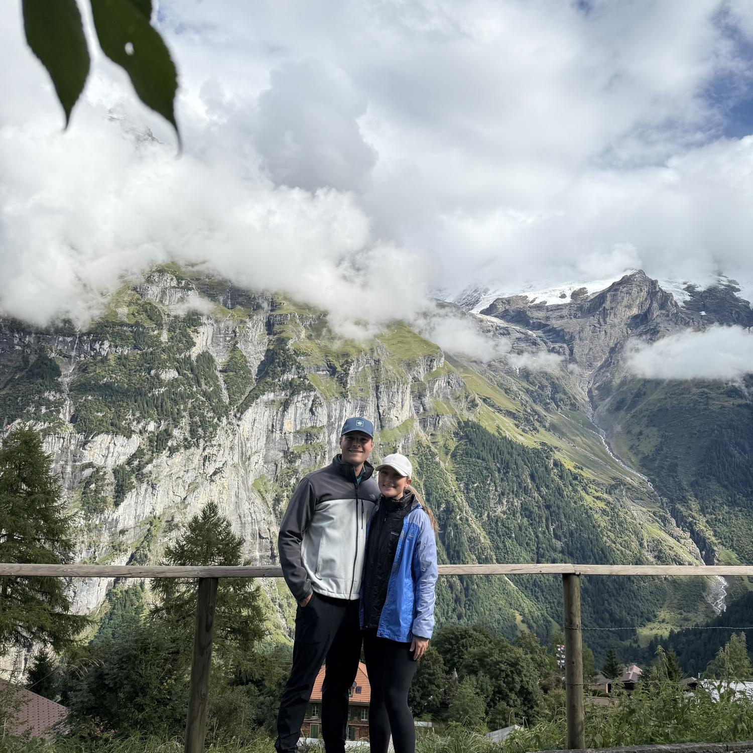 In Muerren, Switzerland above the Lauterbrunnen Valley.