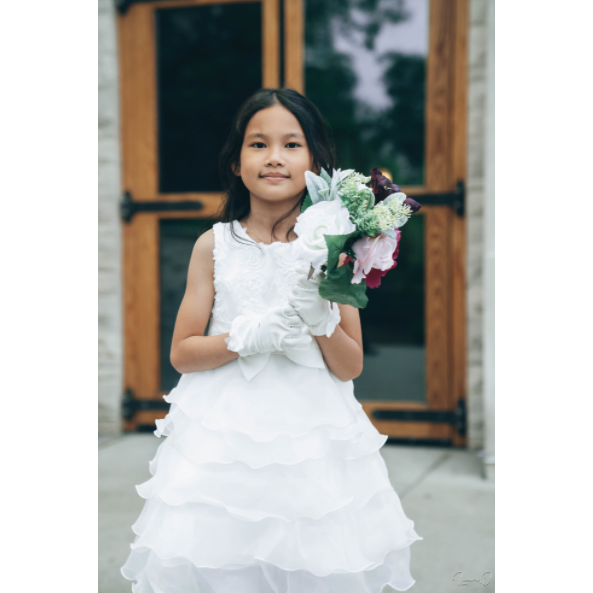 Sharon, our flower girl!