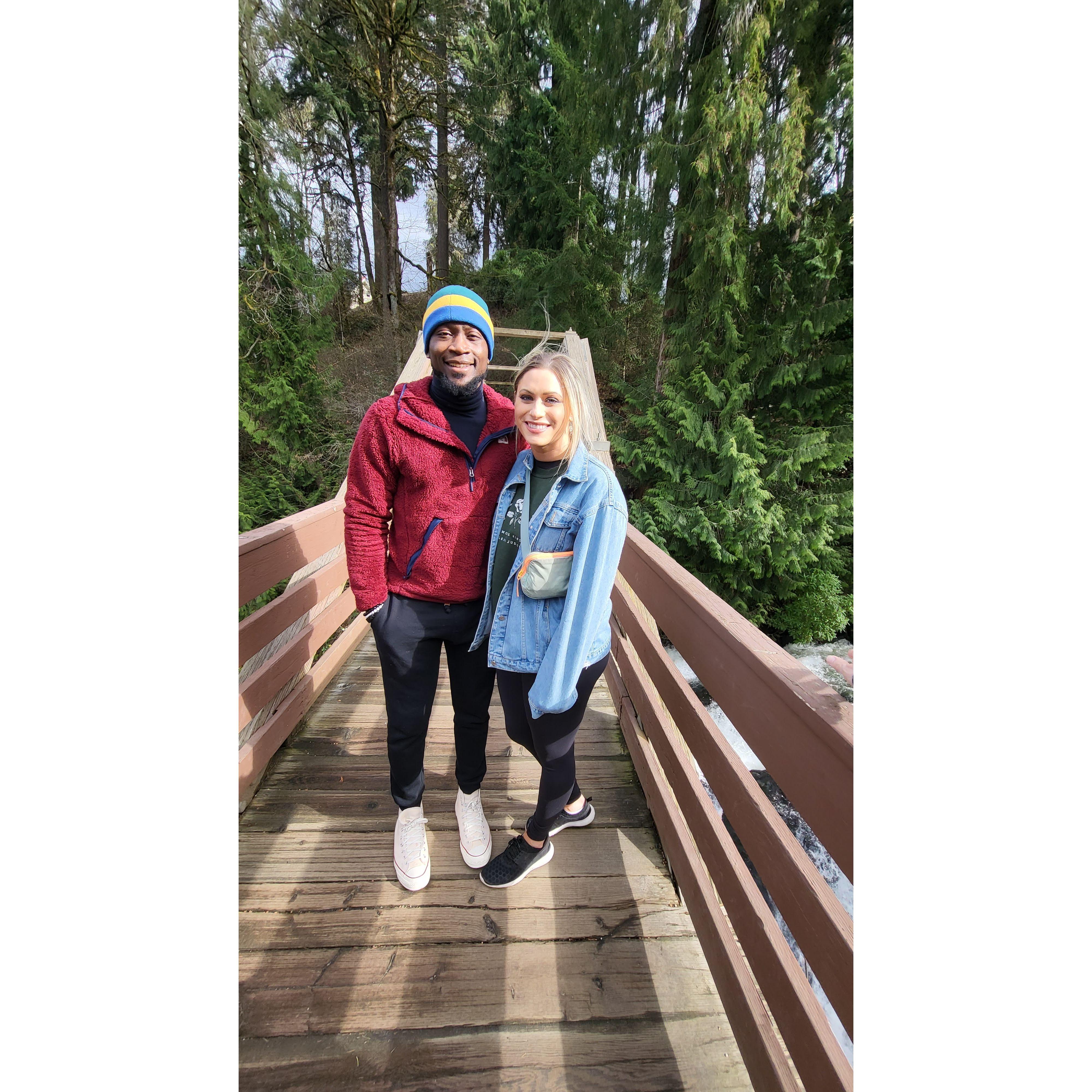 This was Abby's first weekend visiting Kevin in Olympia, and, our first photos together!