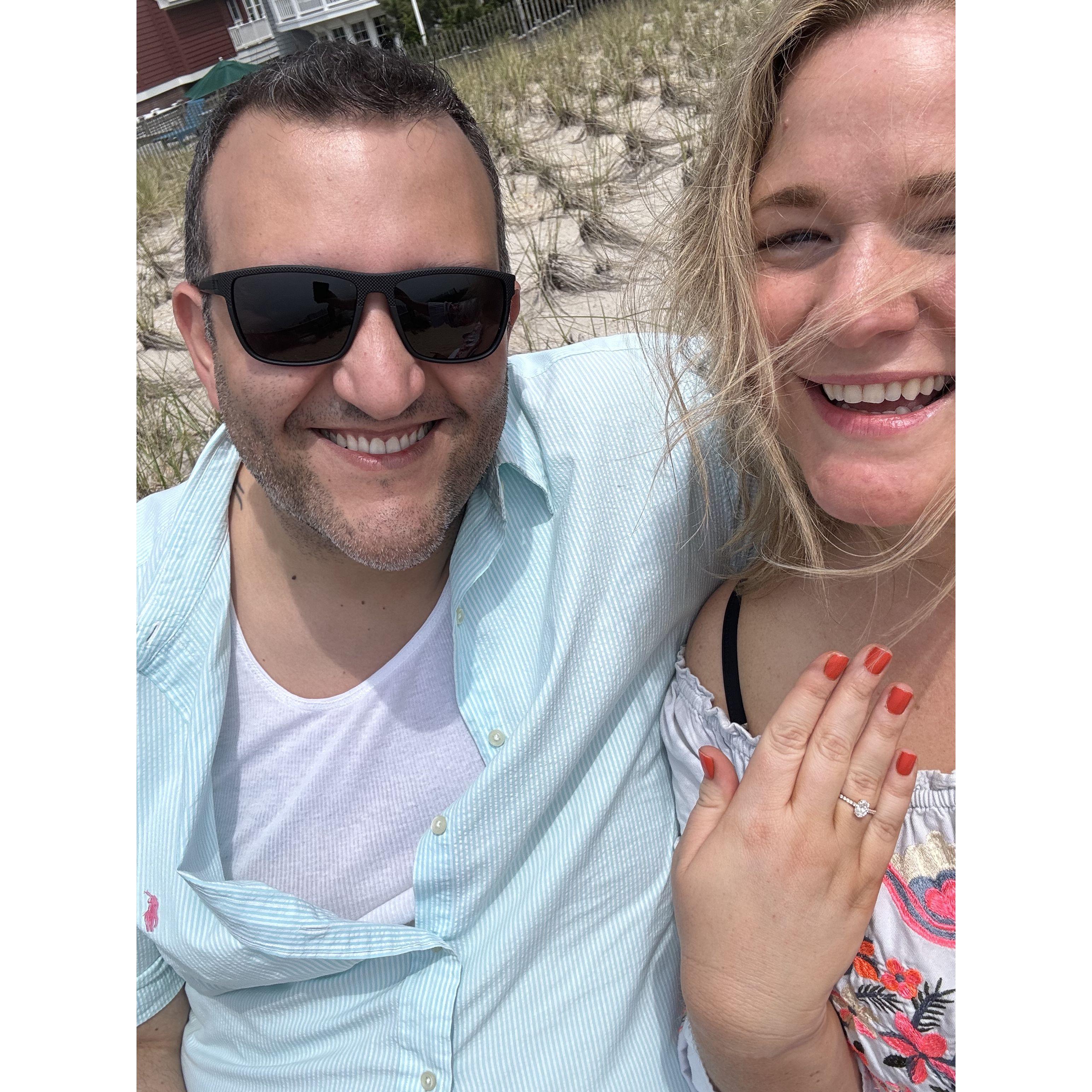 Jairo proposed on Memorial Day Weekend down the shore in Point Pleasant, NJ