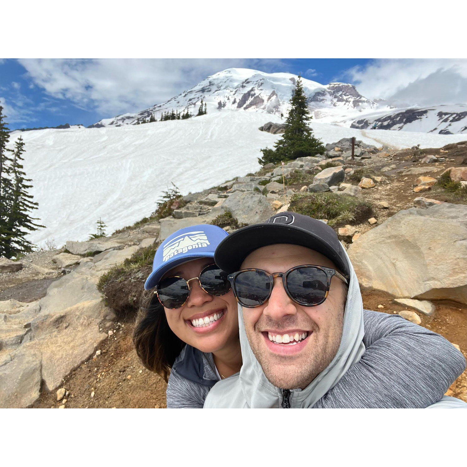 Exploring and hiking at Sunrise in Mount Rainier National Park - Mt Rainier NP, WA