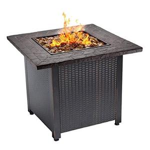 Endless Summer Decorative Push Button Start All Weather Outdoor LP Gas Fire Pit