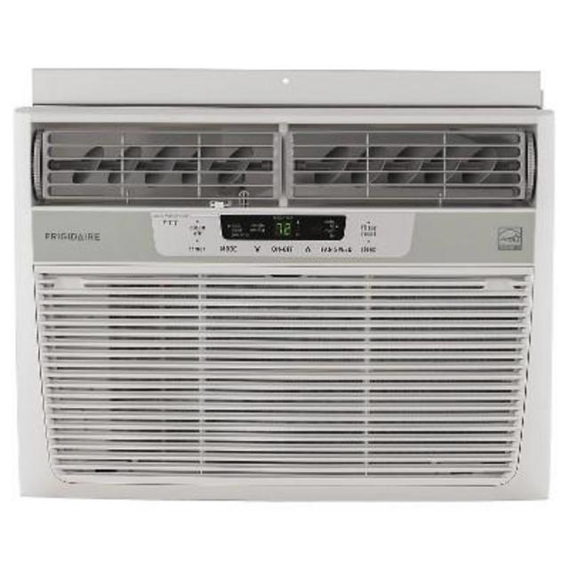 Frigidaire - 10000-BTU 115V Window-Mounted Compact Air Conditioner with Temperature Sensing Remote - White