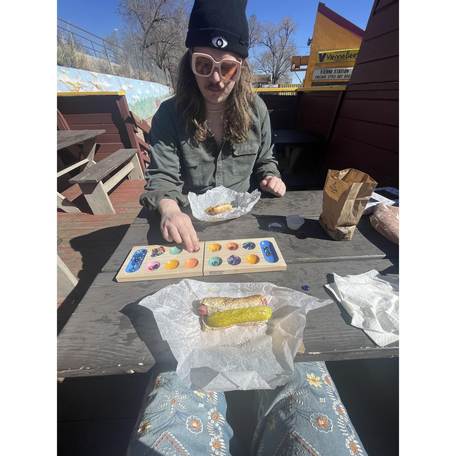 we love mancala and hot dogs