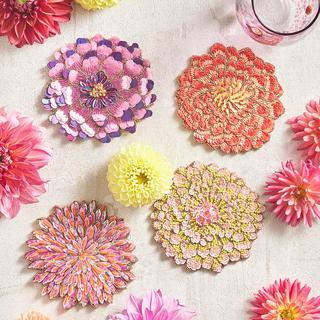 Dahlia Coaster, Set of 4