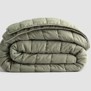European Linen Box Quilt - Willowleaf, King/Cal King