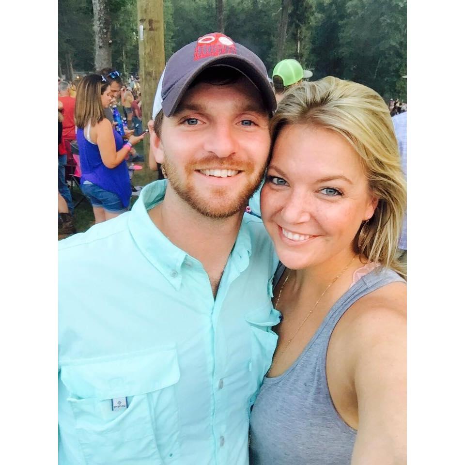 Our first official date seeing Luke Combs at Wendells Dippin Branch.