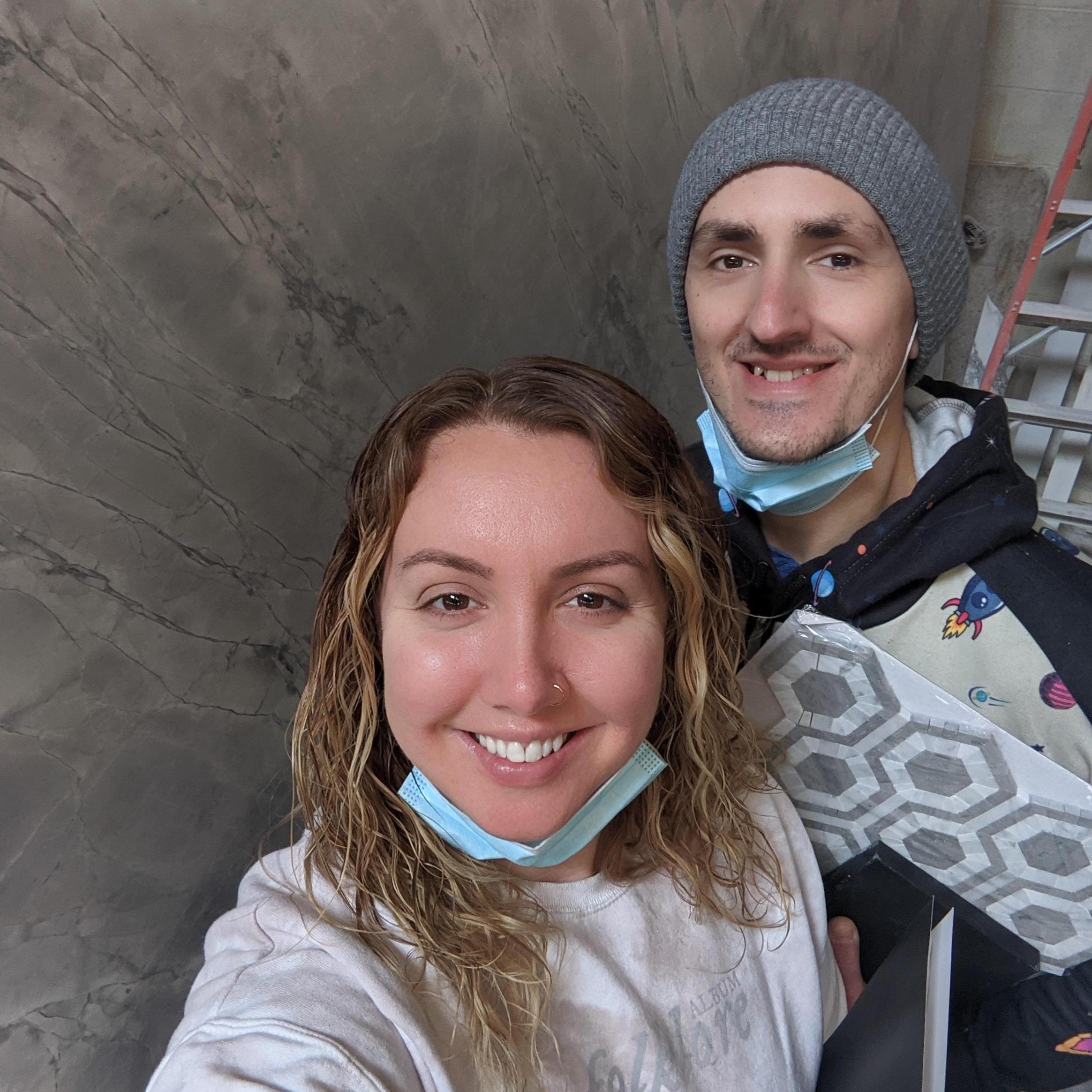 The day we picked the countertop slab for our dream kitchen renovation (which is actually proving to be a nightmare!).