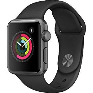 Apple Watch Series 2 38mm Space Gray Aluminum Case with Black Sport Band