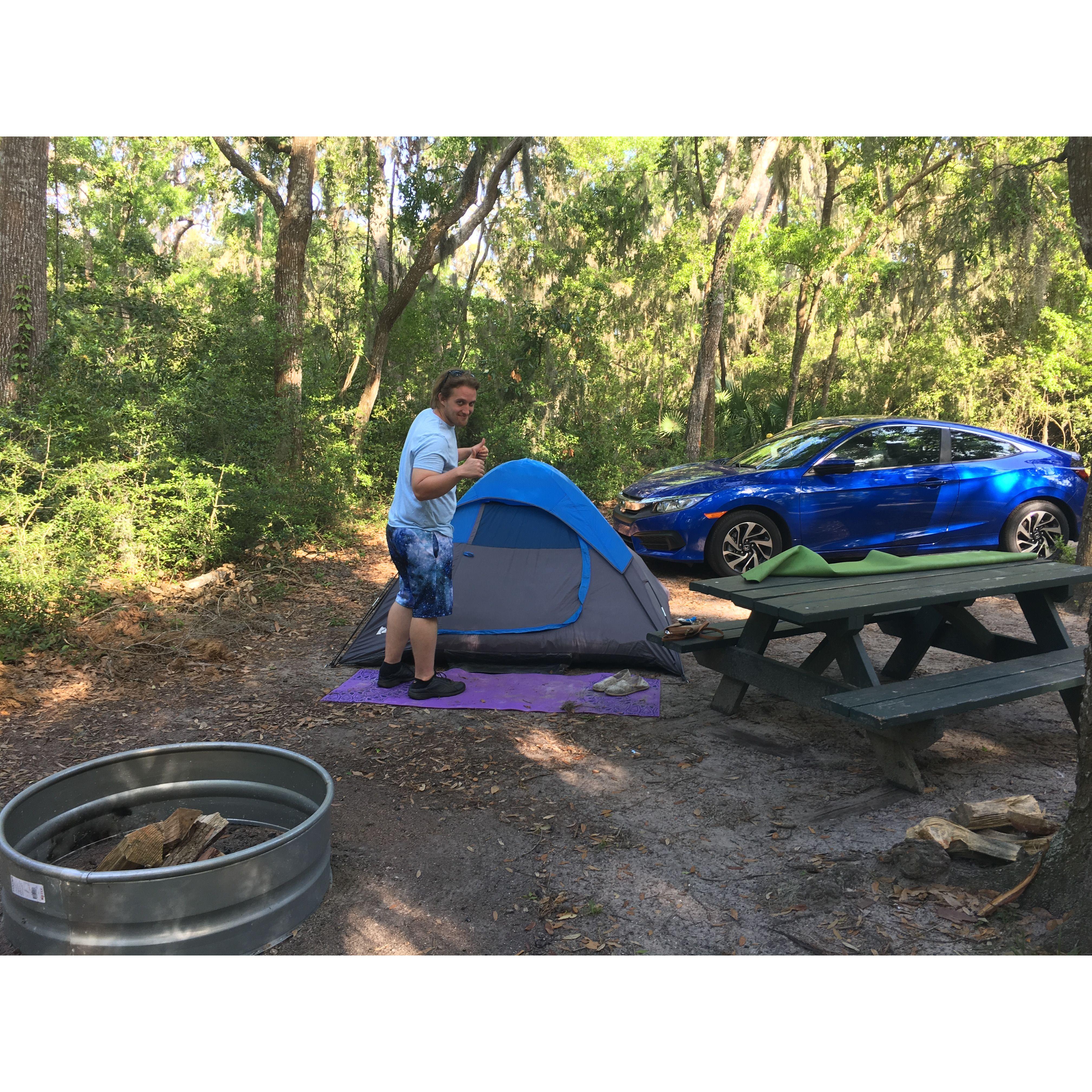 Camping on Jekyll Island