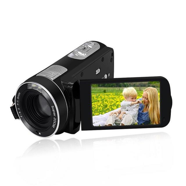 SEREE Camcorder Full HD 1080P 24.0 MP Digital Camera 18× Digital Zoom Portable Video Recording