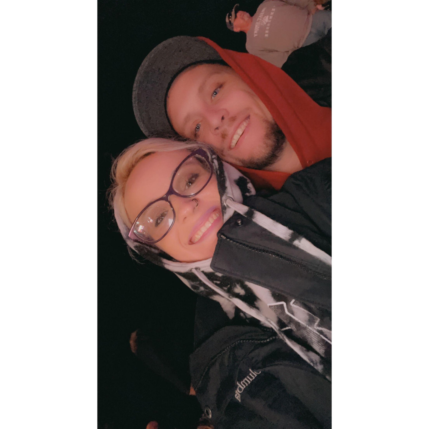 Alice in Chains concert. Got pretty chilly. We got to see the lead singer from Bush up close and personal too.