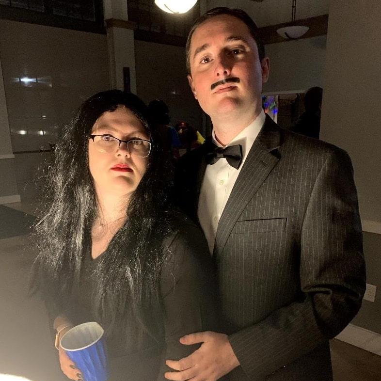 Mr. and Mrs. Addams, October 2019.