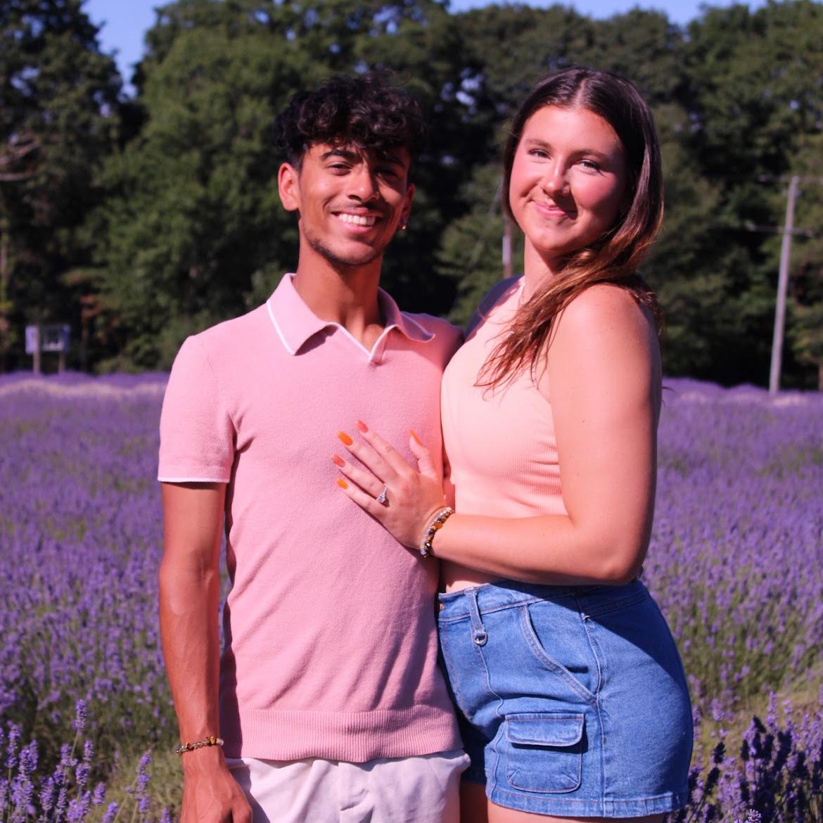 This lavender farm was absolutely beautiful! Gabe bought Nae a bouquet of lavender!