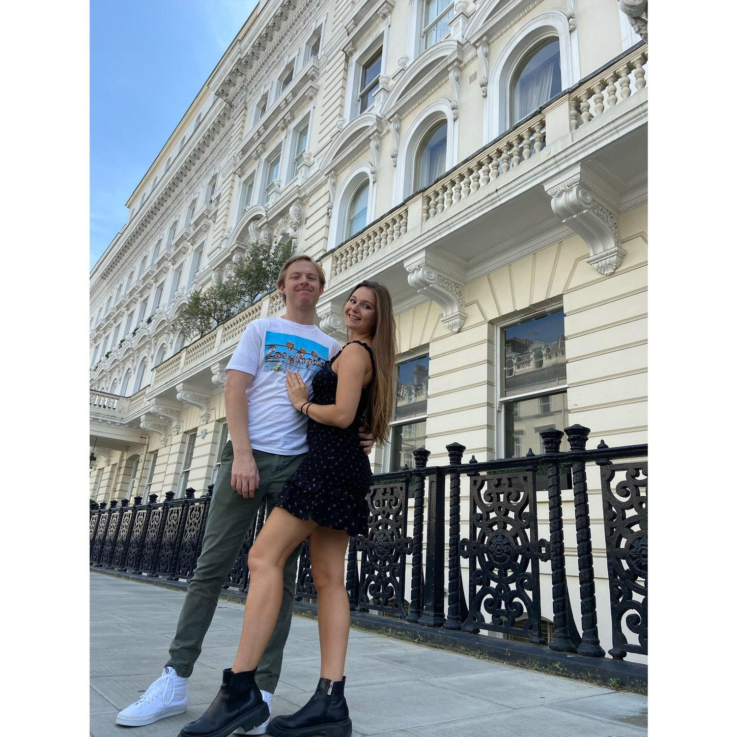 One of our oldest photos- taken when Daniel visited Blinne in London when she was studying abroad!