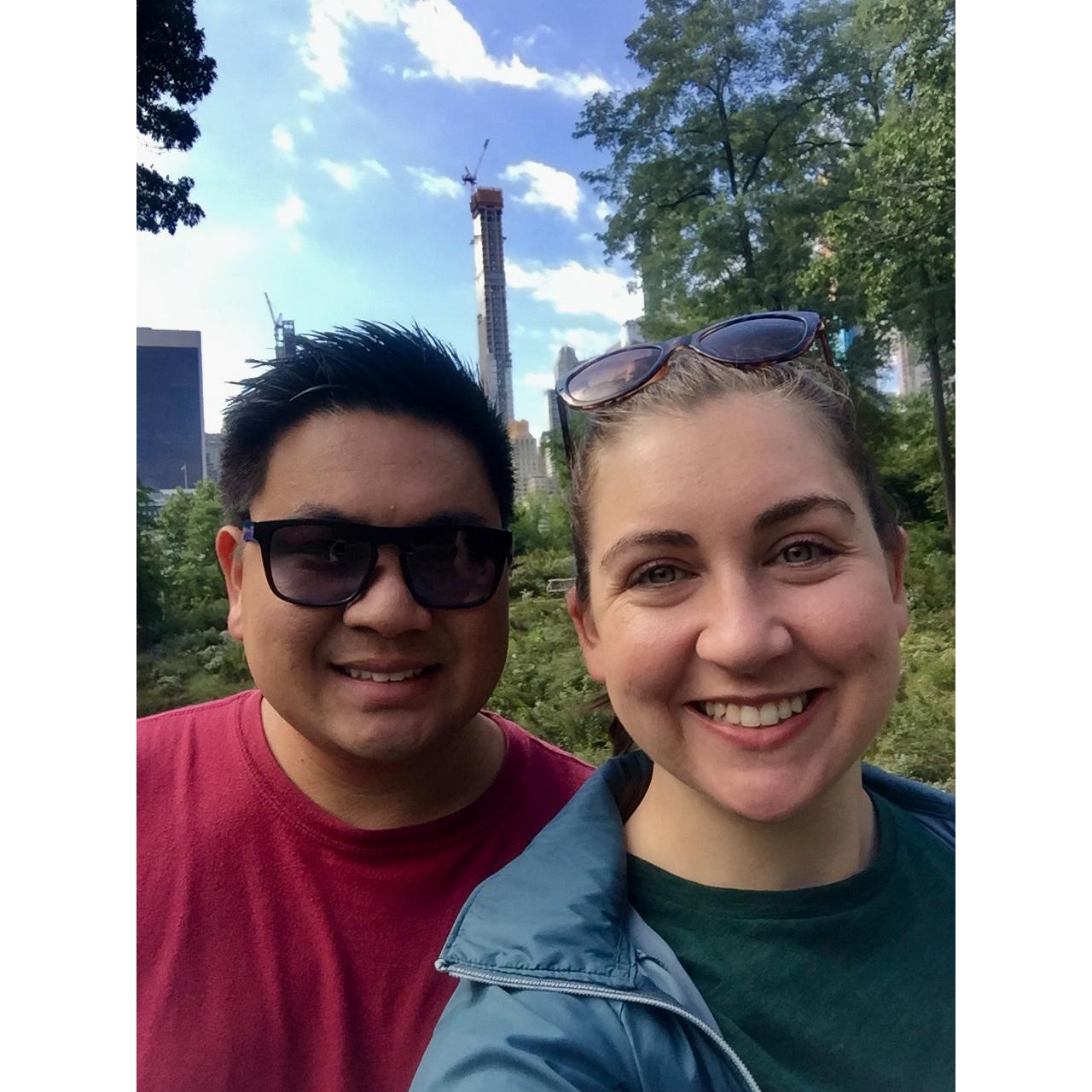 When we walked through Central Park
-October 2018
