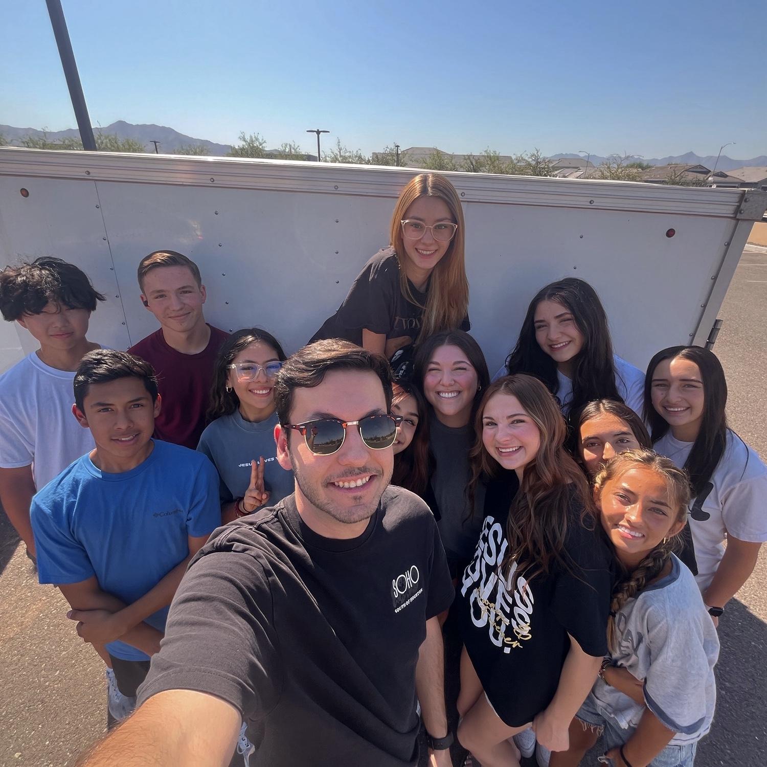 mexico mission trip, mason asked sierra out at the end of the trip after all students had gotten picked up!
