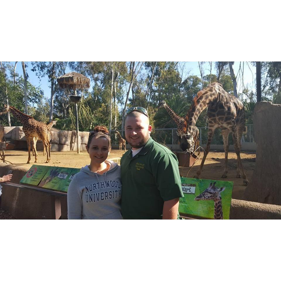 This was on our 1st trip to California at the San Diego Zoo. It was a beautiful day that we'll never forget!