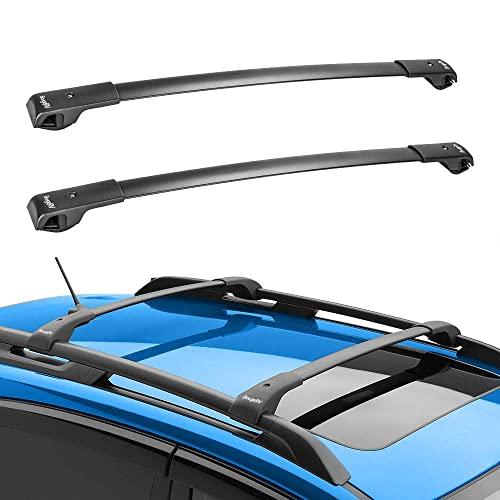 BougeRV Car Roof Rack Cross Bars for 2014-2021 Subaru Forester, Aluminum Cross Bar for Rooftop Cargo Carrier Luggage Kayak Canoe Bike Snowboard