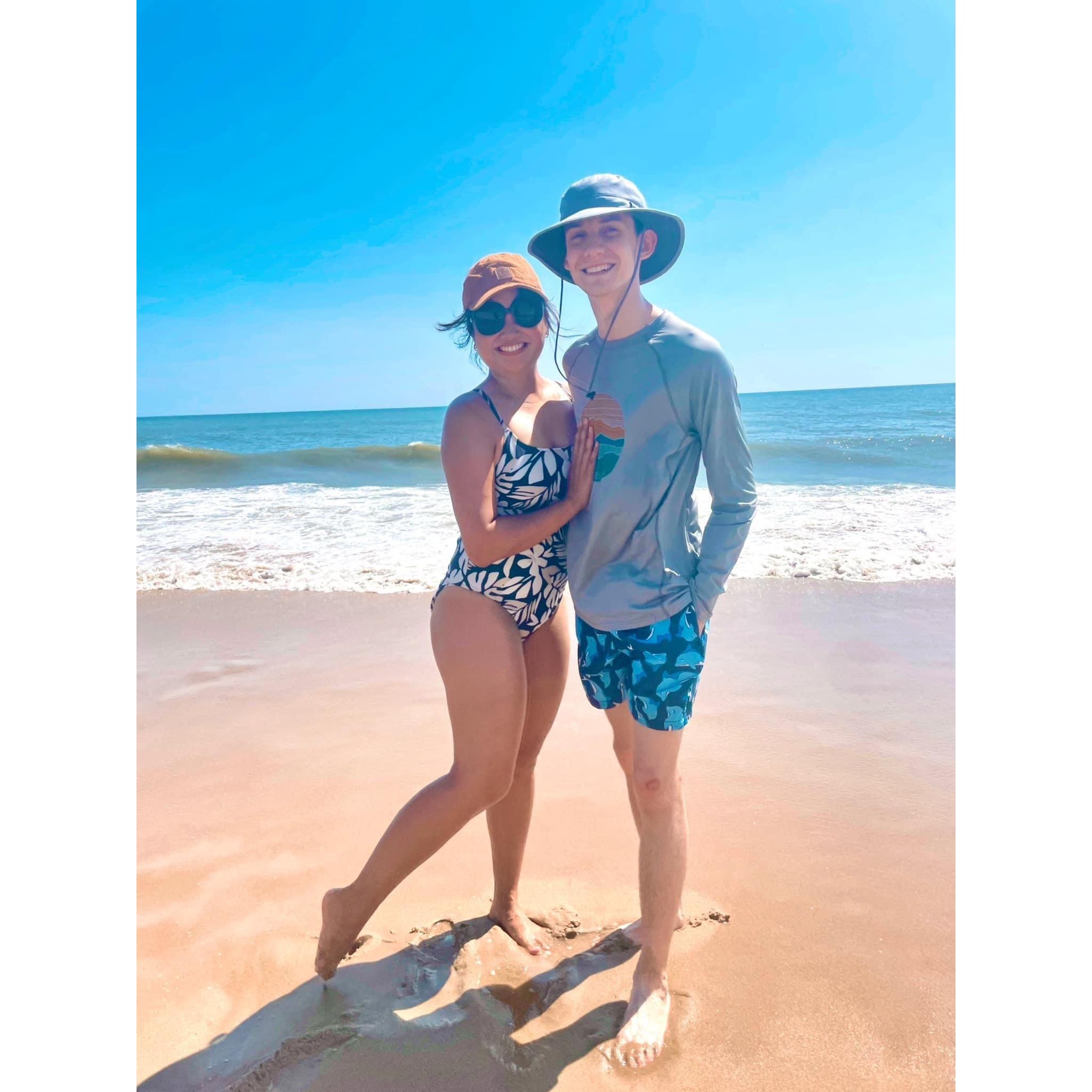 Andrew's 24th birthday at Sandbridge Beach. 2023 vacation with the Kings!