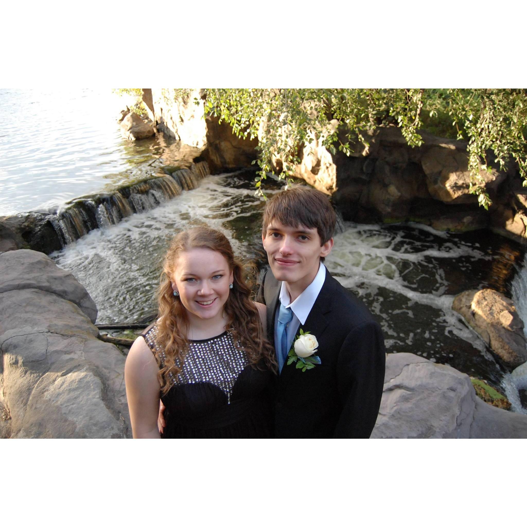 Dressed up for Bloomington Jefferson's Homecoming dance in 2013.