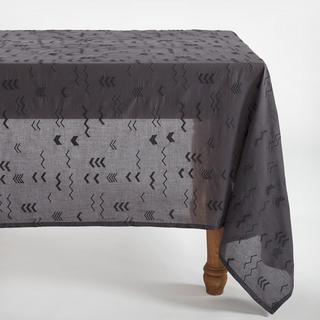 Abstract Embroidered Voile Tablecloth