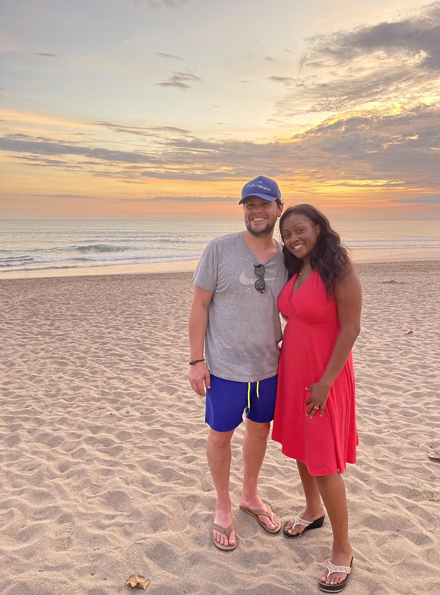 Beautiful sunset in Bali