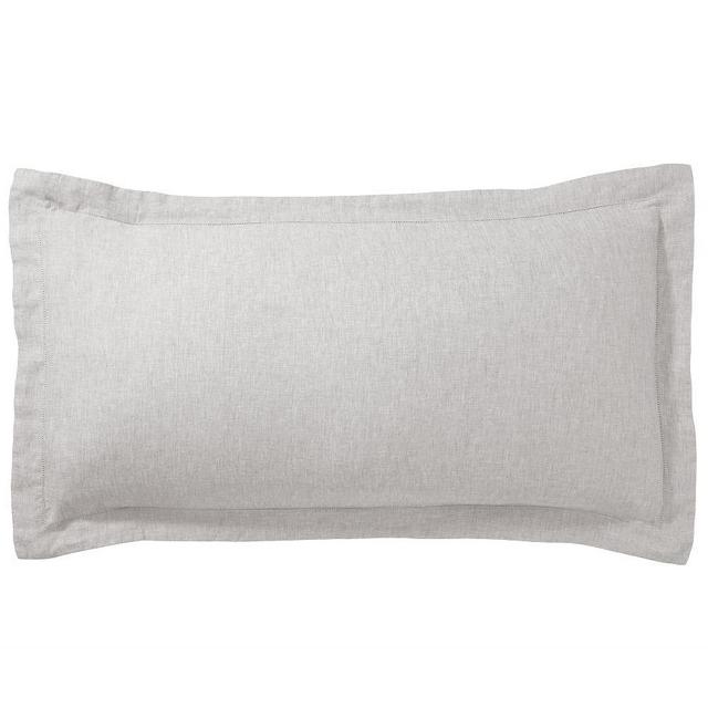 Soft Gray Belgian Flax Linen Sham, King