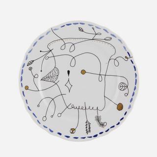 Folkifunki Dessert Plate Blue
