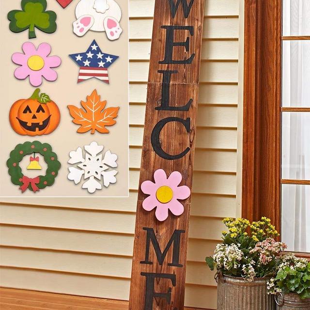 Interchangeable Season Welcome Sign