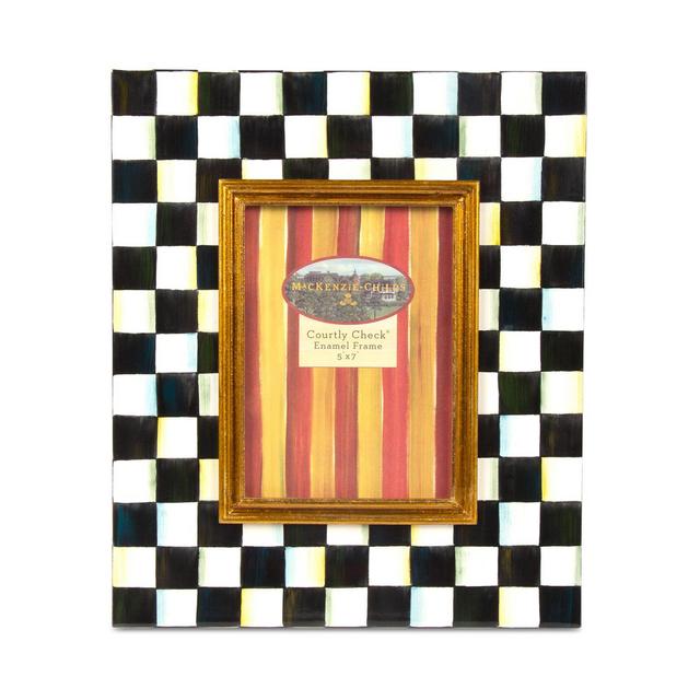 MacKenzie-Childs Courtly Check� Enamel Picture Frame, 5" x 7"